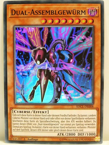 1x 008 verme - yu-gi-oh,